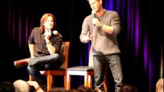 J2 taking about the supernatural marathon that was on during chicon