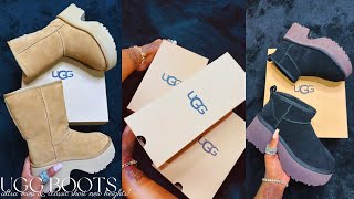 UGG BOOT UNBOXING REVIEW \u0026 TRY ON HAUL | CLASSIC SHORT \u0026 ULTRA MINI NEW HEIGHTS STYLES | UGG SEASON!