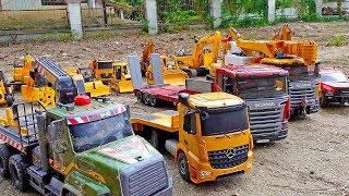 중장비 자동차 장난감 포크레인 덤프트럭 놀이 Car Toy Play with Excavator Dump Truck