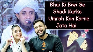 Bhai Ki Biwi Se Shadi Karli || Mufti Tariq Masood || Reaction Wala Couple