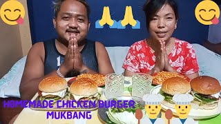 Chicken Burger Mukbang| Homemade Delicious Food| AneeSangee Mukbang|🇳🇵🇳🇵🇳🇵🇳🇵