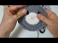 cat scrubber is so easy and so cute~ cat knitting animal scrubber hoppang scrubber crochet