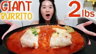 Eating a 2lbs Giant Burrito! Ernie's Massive Skylab Burrito! Mexican Food Challenge Mukbang w/ Asmr