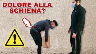 Dolore alla schiena | Magazziniere - Pillole di Fitness 2