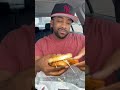 Trying Arbys fish sandwich!!