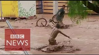 Peru \u0026 Chile devastated by flood torrents - BBC News