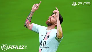 FIFA 22 - Lionel Messi First Bicycle Kick Goal Ever - Clermont Foot vs. PSG - Ligue 1 2022/23 | 4K
