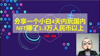 第8集：本期内容：小白如何在4天内玩国内NFT数字藏品赚了1.3万人民币以上