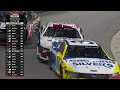 william byron crunches the wall as teammate chase elliott leads nascar