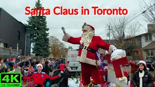 【4K】TORONTO BEACHES SANTA CLAUS PARADE FULL TOUR | CANADA