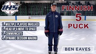 Finnish 5 Puck - A Progression of Hockey Stickhandling and Passing Drills