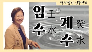 [명지쌤의 인문명리] 임수(壬水)계수(癸水)일간 보세요