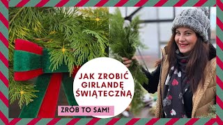 Jak zrobić girlandę świąteczną! Girlanda zrób to sam! Świąteczne dekoracje🎄