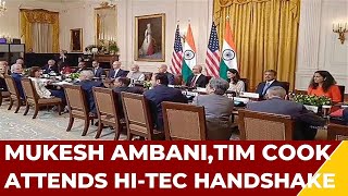 Mukesh Ambani, Sundar Pichai, Tim Cook Attend Technology Handshake Event With PM Modi