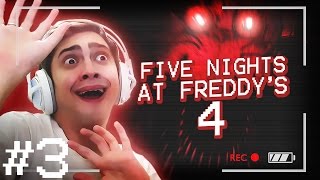 SAI DO ARMÁRIO FOXY! - FIVE NIGHTS AT FREDDY'S 4 (NOITE 3)