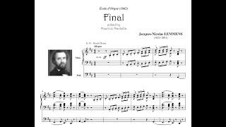 Jacques Nicolas Lemmens (1823-1881):  - Final - (École d'Orgue -1862)