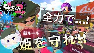 【スプラトゥーン２】春休み企画！姫を守れ！ナイトゲーム★スプラ独自ルール参加型！【switch】【女性実況】