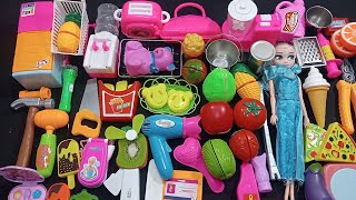 8:09 Minutes satisfying with unboxing fruit and trucks doll makeups set |ASMR kitchen set | Tv ASMR