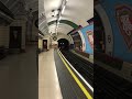 Piccadilly Line train arriving at Piccadilly Circus