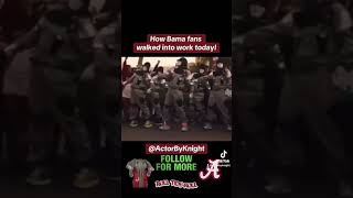 How Bama fans walked into work today! #AlabamaFootball #CollegeFootball #IronBow