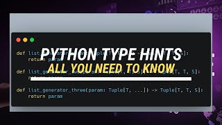 Type Hints Basics In Python | Python updates | FastAPI type hints