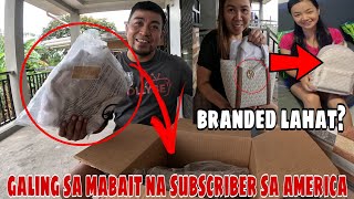 Subscriber mula sa america mga branded na bag at damit ang pinadala samin?