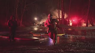 Family escapes house fire in Alfred