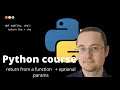 How YOU can create #functions that returns and #optional #parameters #python #pythonprogramming