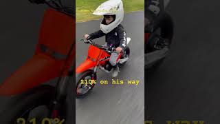 ☔️ KTM 50cc Electric Dirt Bike #dirtbike #kids2kids #evanstorm