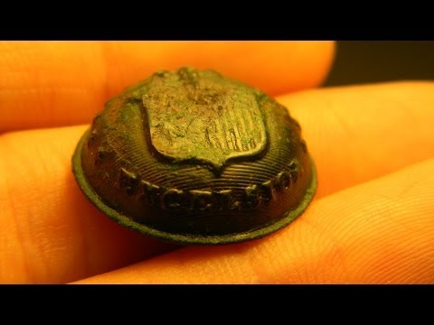 Metal Detecting - How to clean Civil War era buttons. Metal Detecting - How to clean Civil War era buttons.