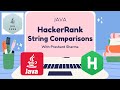 HackerRank | Java | String Comparisons | Certification | Gold Badge