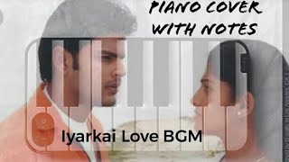 Iyarkai Love BGM | Vidyasagar | Piano cover with notes | Perfect Piano