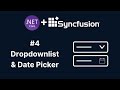 Syncfusion DropdownList and Datepicker in Asp.Net Core MVC - Part 4