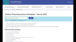 Guide: Searching and navigating the Schedule