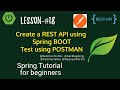 Spring Boot tutorials | Spring boot full  course - Create a REST API using Spring Boot