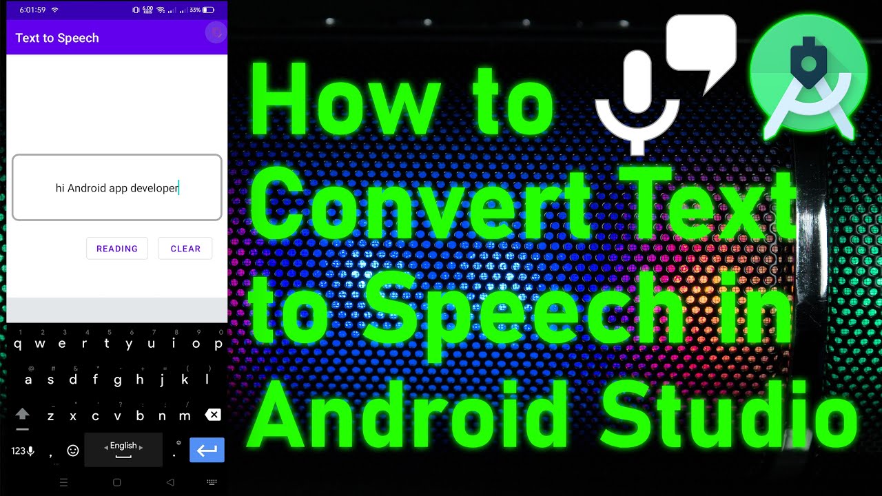 How To Convert Text To Speech In Android Studio | TextToSpeech | Foysal ...