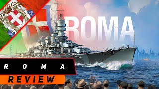 ЛИНКОР ROMA! ТАНКУЕТ ЩИТОМ И РЕЖЕТ МЕЧОМ! МИР КОРАБЛЕЙ/WORLD OF WARSHIPS