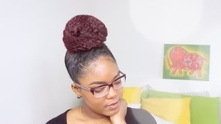 Natural Hair Sleek Bun