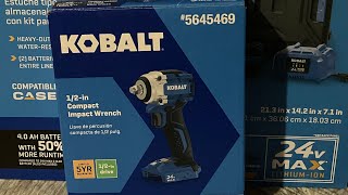 Kobalt 24v FAIL 1/2 Kobalt compact impact wrench doesn’t work right out of box @KobaltTools