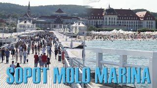 Sopot Lipiec 2021 Część II #Molo #Marina Dolny Sopot