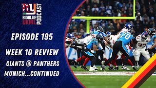 New York Giants 17-20 Panthers in Munich - Week 10 Review - Continued