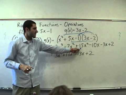 Algebra 2 - Operations on Functions - (f o g)(x) Algebra 2 - Operations on Functions - (f o g)(x)