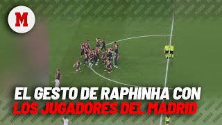 La  loca celebración del Barça: y el gesto de Raphinha con todos los jugadores del Madrid I MARCA