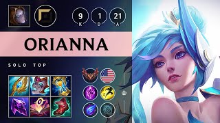 Orianna Top vs Singed: Dominating - NA Grandmaster Patch 14.23