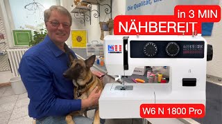 WERTARBEIT Nähmaschine W6 N 1800 Pro Einfach. Genial. Alle Funktionen. Kein Schnickschnack. Stylisch