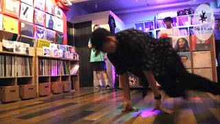 Bboy Piyo (Heroes crew). House/ breaking style showcase at Alppo Record Store jam