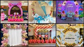 Latest Birthday Stage Decoration ideas 2025 | Creative Balloon Decorations ideas for Birthday