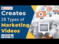 Create 28 Types of Video Our Company | Video Production | Digital Marketing | Ideamart