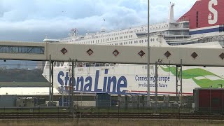 One of few ferries crosses between Netherlands and Britain on Brexit day | AFP