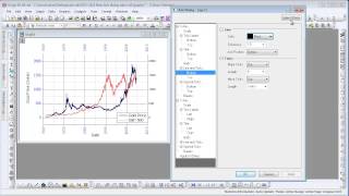 Graphing: Origin 9.1: New Axis Dialog
